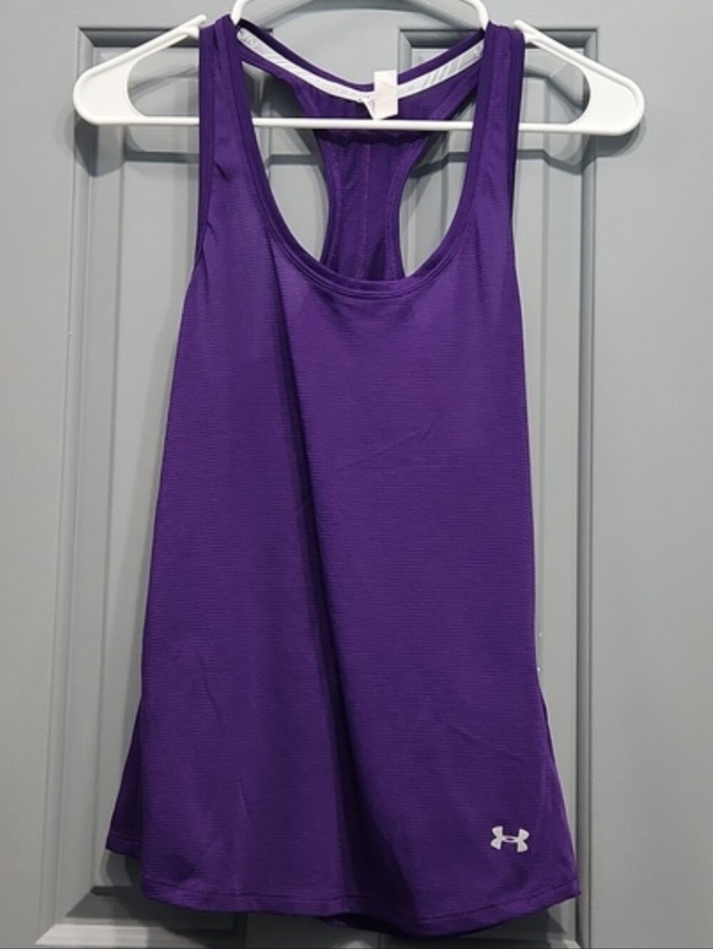 NWOT Under Armour Purple Threadborne Heat Gear Tank Top XS